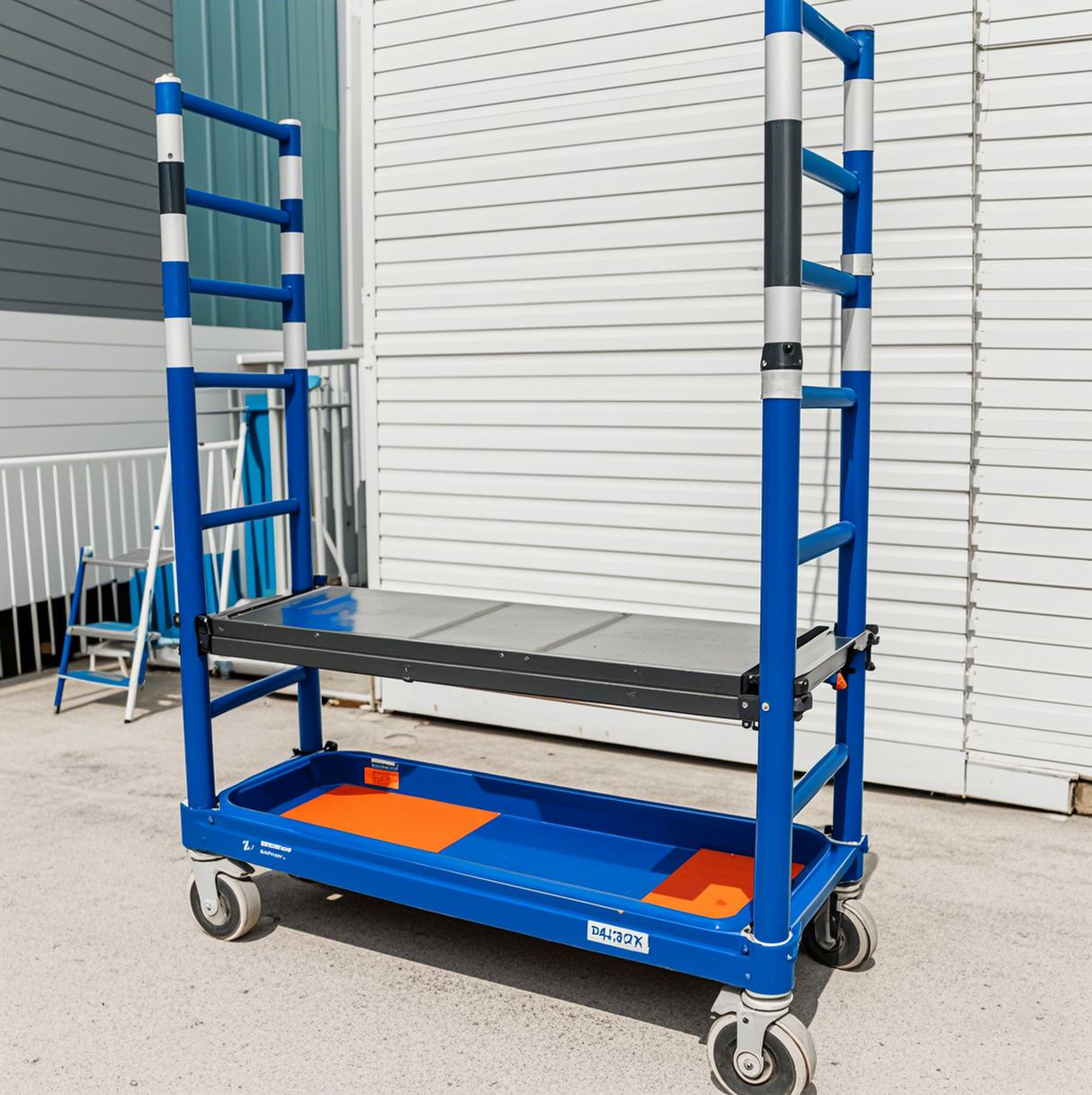 Mobile electric scaffolding lift