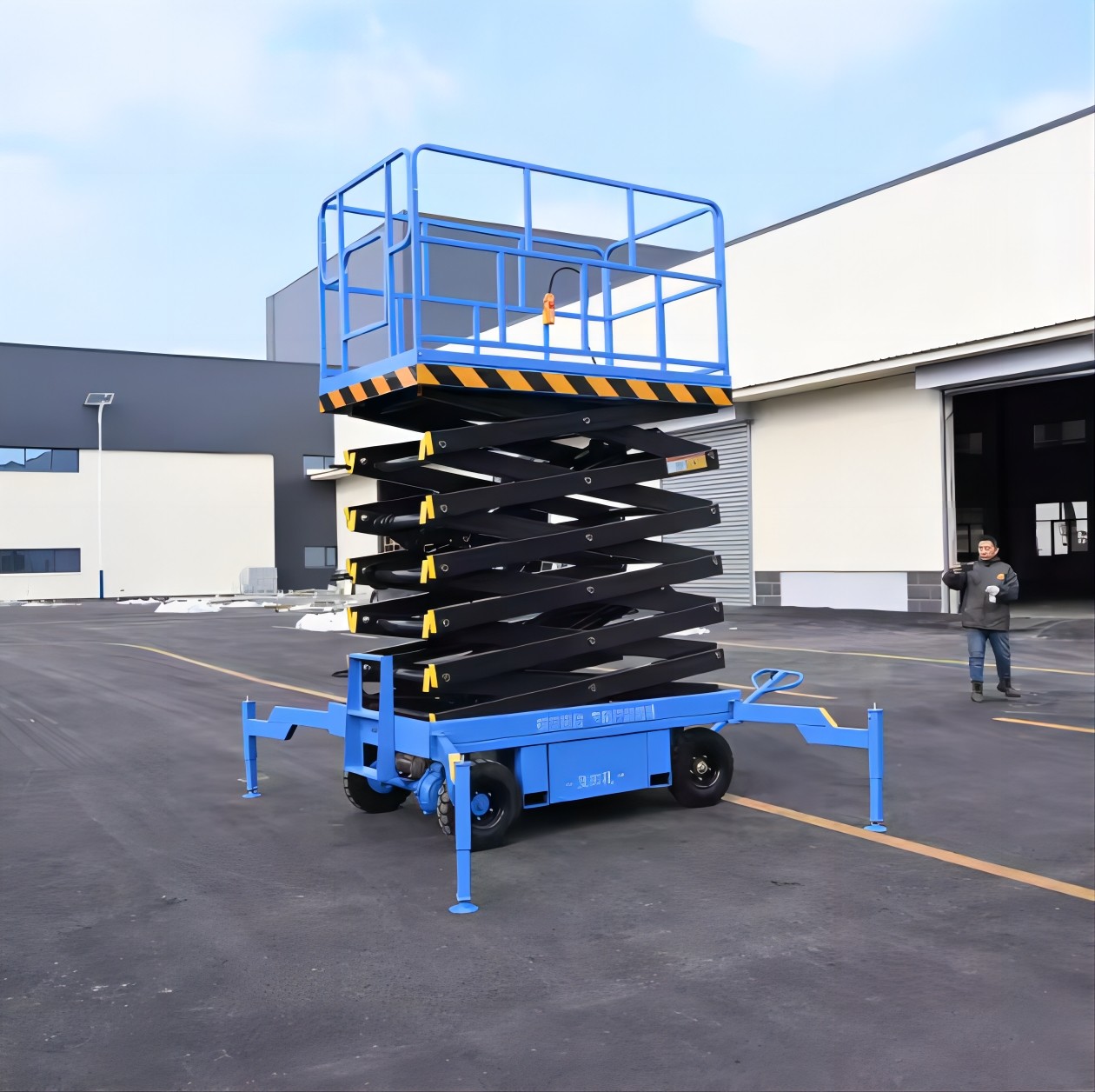 Hydraulic Industrial Mobile Scissor Lifts Electric Mini Scissor Lift Hydraulic Scissor Trolley Lift