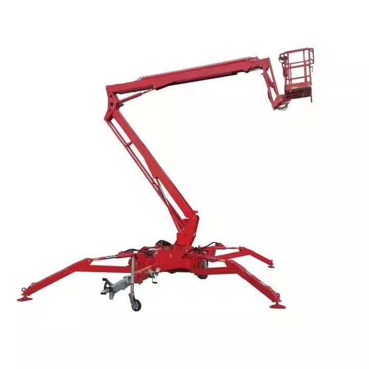 9m-22m Hydraulic cylinder lifts for wide-range operations Four-wheeled trailer-mounted boom lifts Jib cranes Aerial boom lifts