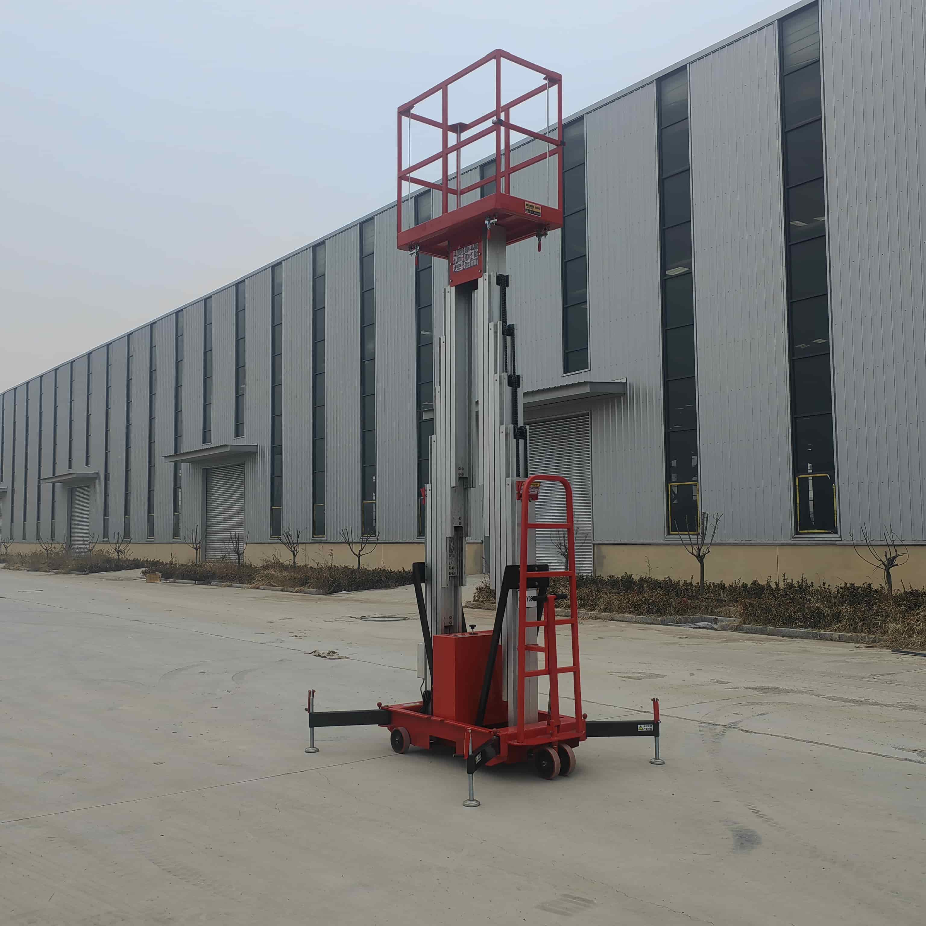 Two Mast Self Propelled Aluminum Man Lift